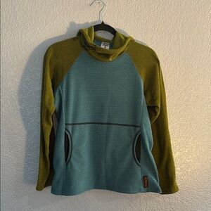 Melanzana Green and Blue Hoodie